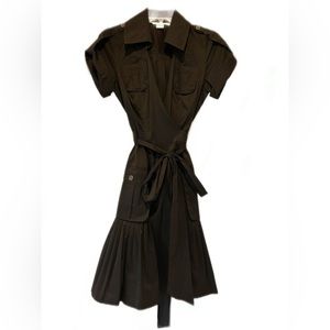 Diane Von Furstenberg Kitty Collar Wrap Dress